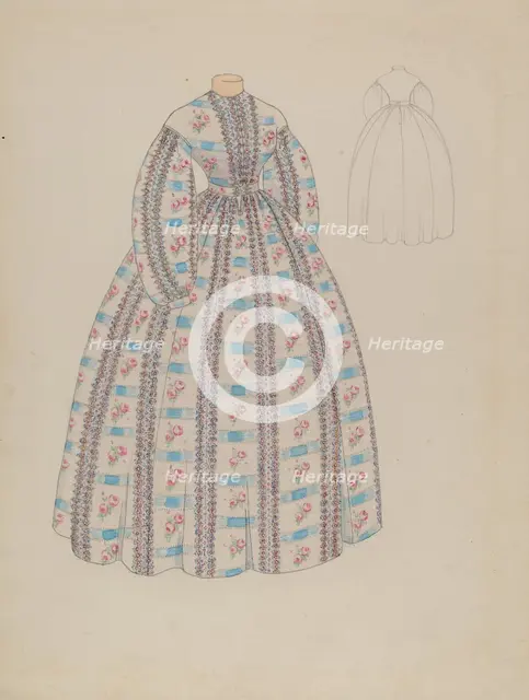 Dress, c. 1936. Creator: Roberta Spicer.