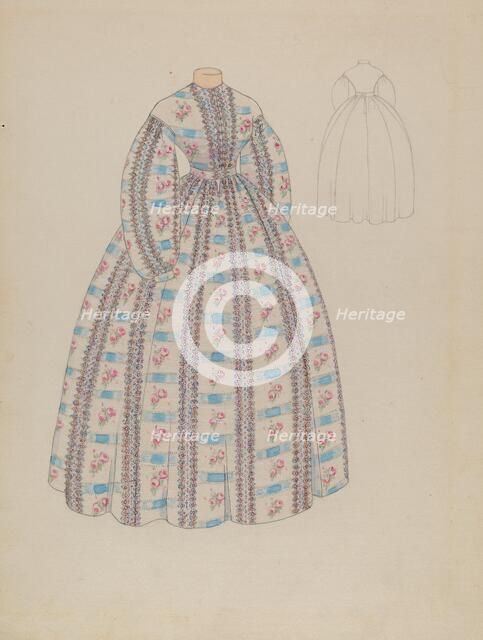 Dress, c. 1936. Creator: Roberta Spicer.