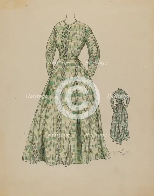 Dress, c. 1936. Creator: Rosalia Lane.