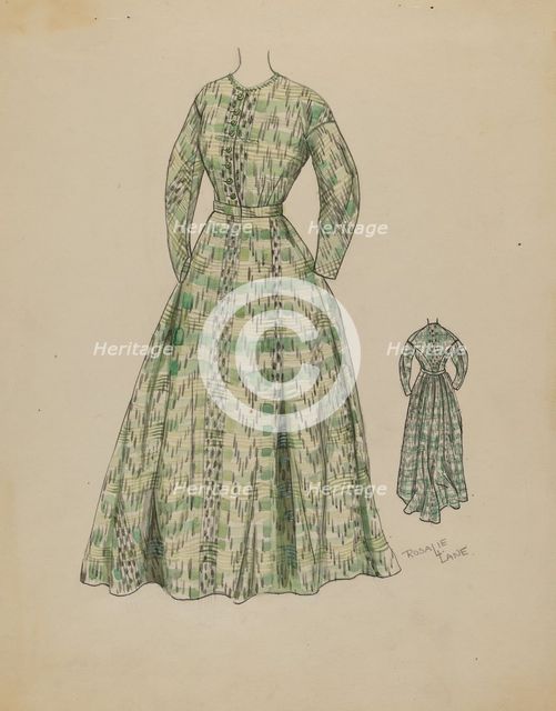 Dress, c. 1936. Creator: Rosalia Lane.
