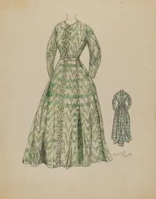 Dress, c. 1936. Creator: Rosalia Lane