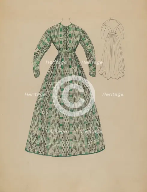 Dress, c. 1936. Creator: Rosalia Lane.