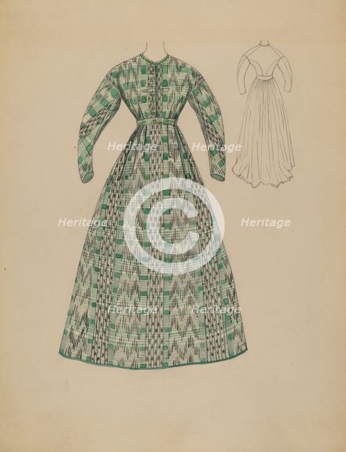 Dress, c. 1936. Creator: Rosalia Lane.