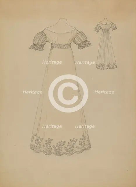 Dress, c. 1936. Creator: Rosalia Lane.