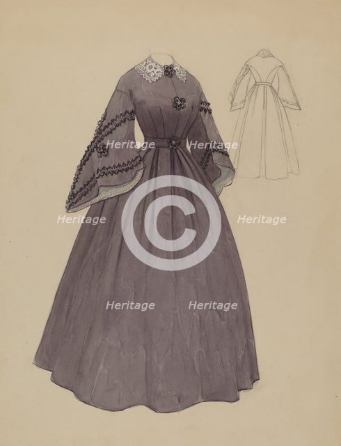 Dress, c. 1936. Creator: Virginia Berge.