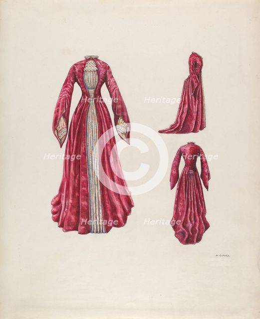Dress, c. 1937. Creator: Al Curry.