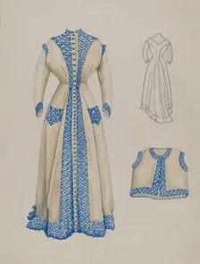 Dress, c. 1937. Creator: Al Curry