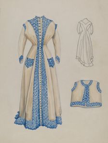 Dress, c. 1937. Creator: Al Curry