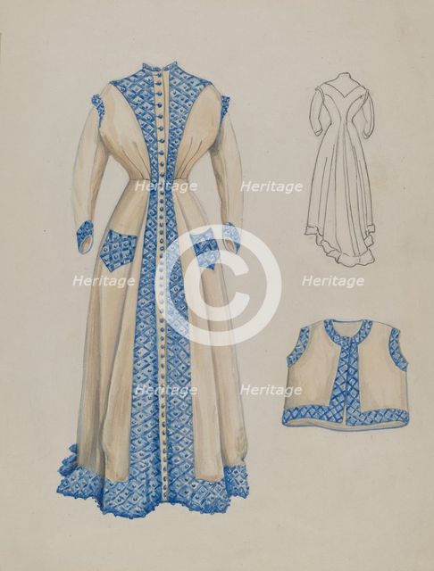 Dress, c. 1937. Creator: Al Curry.