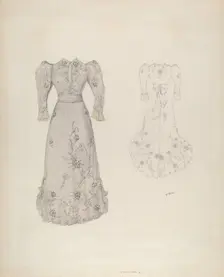 Dress, c. 1937. Creator: Arelia Arbo