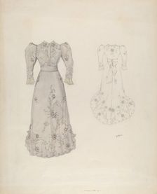 Dress, c. 1937. Creator: Arelia Arbo