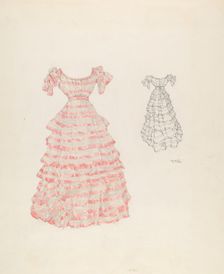 Dress, c. 1937. Creator: Arelia Arbo