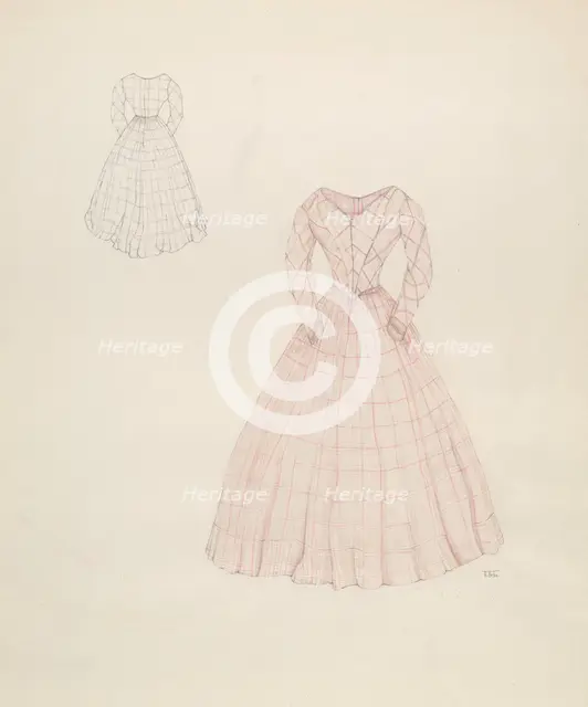 Dress, c. 1937. Creator: Arelia Arbo.
