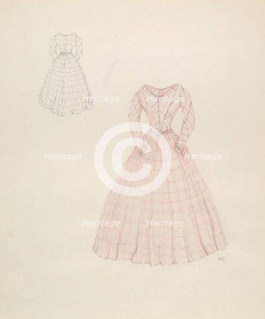 Dress, c. 1937. Creator: Arelia Arbo.