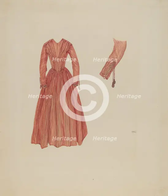 Dress, c. 1937. Creator: Arelia Arbo.