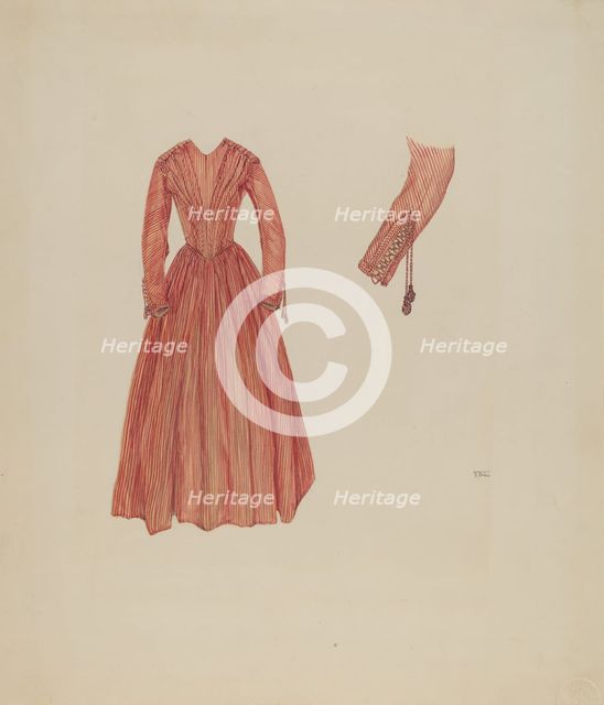 Dress, c. 1937. Creator: Arelia Arbo.
