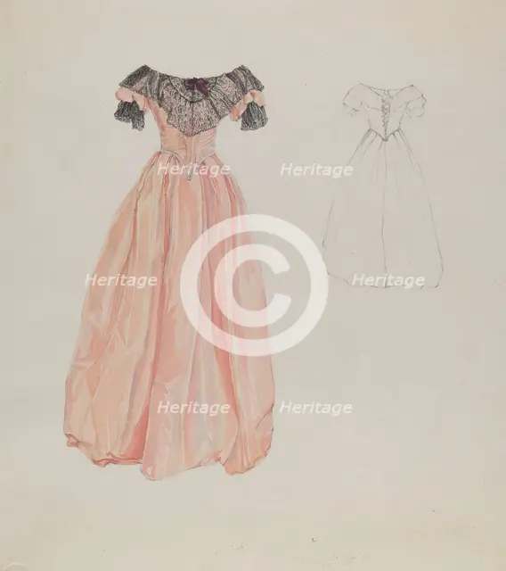 Dress, c. 1937. Creator: Arelia Arbo.
