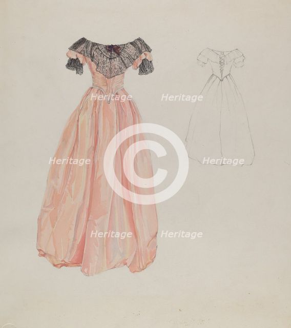 Dress, c. 1937. Creator: Arelia Arbo.