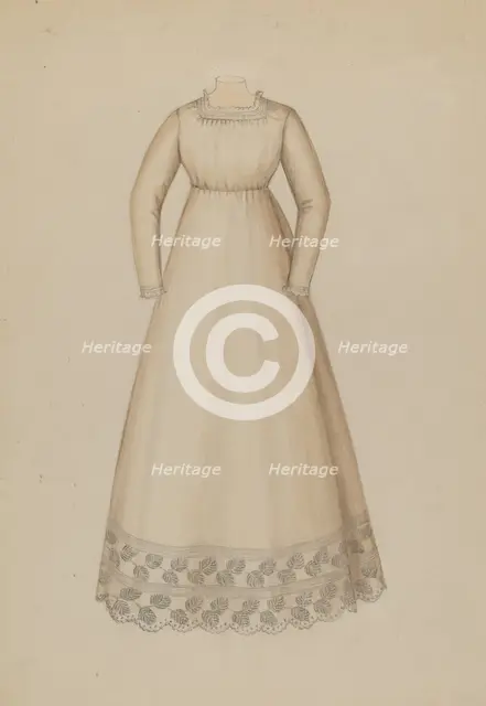 Dress, c. 1937. Creator: Gladys Cook.