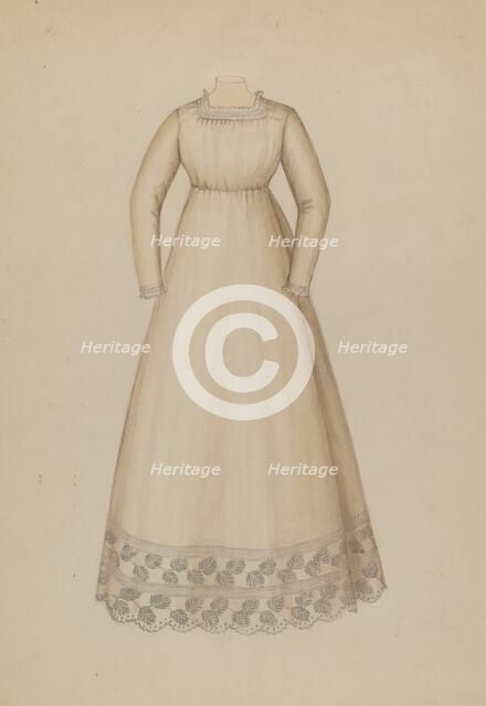 Dress, c. 1937. Creator: Gladys Cook.