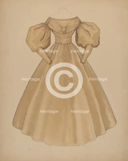 Dress, c. 1937. Creator: Doris Beer.