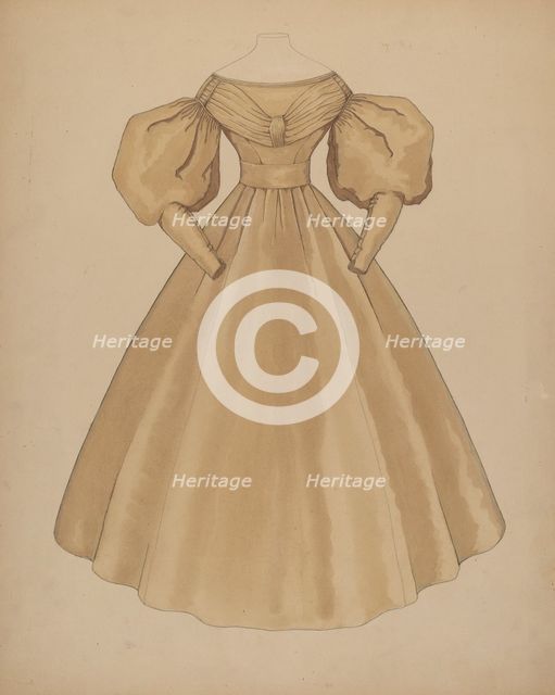 Dress, c. 1937. Creator: Doris Beer.