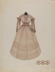 Dress, c. 1937. Creator: Edith Miller