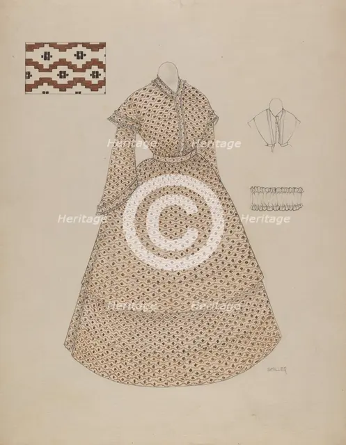 Dress, c. 1937. Creator: Edith Miller.