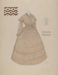 Dress, c. 1937. Creator: Edith Miller