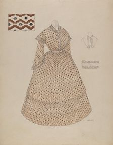 Dress, c. 1937. Creator: Edith Miller