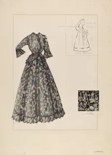 Dress, c. 1937. Creator: Katherine Morris