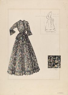 Dress, c. 1937. Creator: Katherine Morris