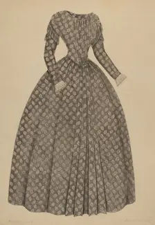 Dress, c. 1937. Creator: Isabelle De Strange