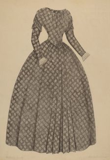 Dress, c. 1937. Creator: Isabelle De Strange
