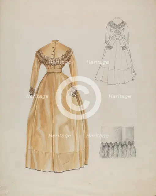Dress, c. 1937. Creator: John Tubrant.