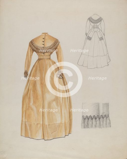 Dress, c. 1937. Creator: John Tubrant.