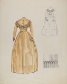 Dress, c. 1937. Creator: John Tubrant