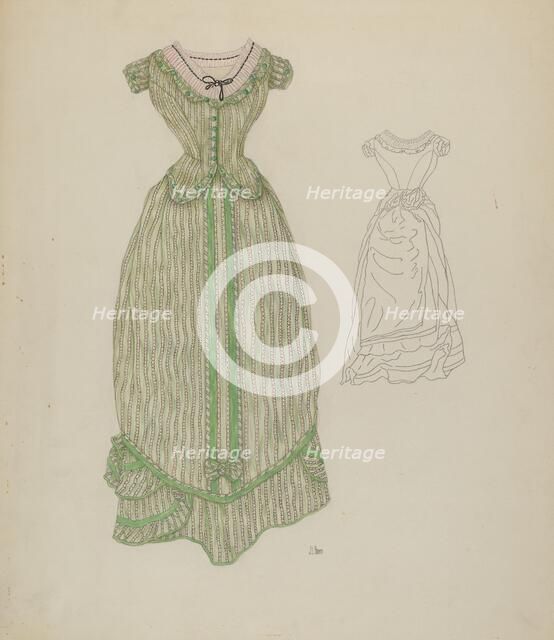 Dress, c. 1937. Creator: Joseph L. Boyd.