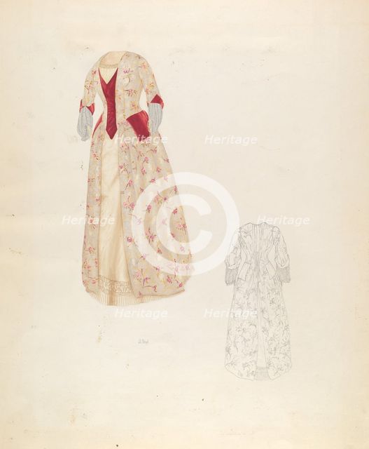 Dress, c. 1937. Creator: Joseph L. Boyd.