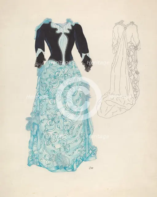 Dress, c. 1937. Creator: Joseph L. Boyd.