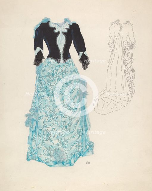 Dress, c. 1937. Creator: Joseph L. Boyd.