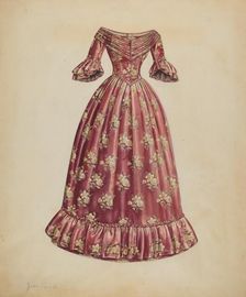 Dress, c. 1937. Creator: Jean Peszel