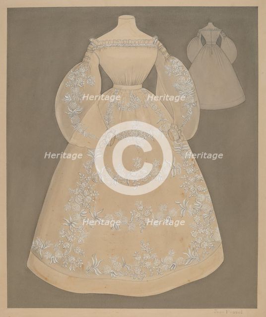 Dress, c. 1937. Creator: Jean Peszel.