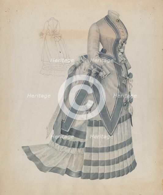 Dress, c. 1937. Creator: Jessie M. Benge.