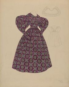 Dress, c. 1937. Creator: Julie C Brush