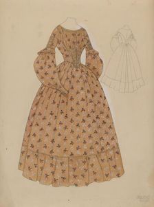 Dress, c. 1937. Creator: Julie C Brush