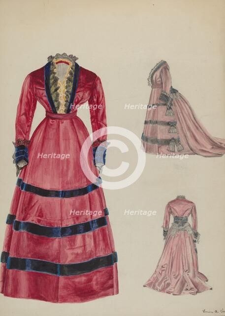 Dress, c. 1937. Creator: Lucien Verbeke.