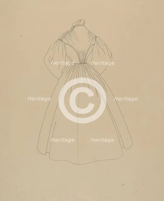 Dress, c. 1937. Creator: Mae A. Clarke.