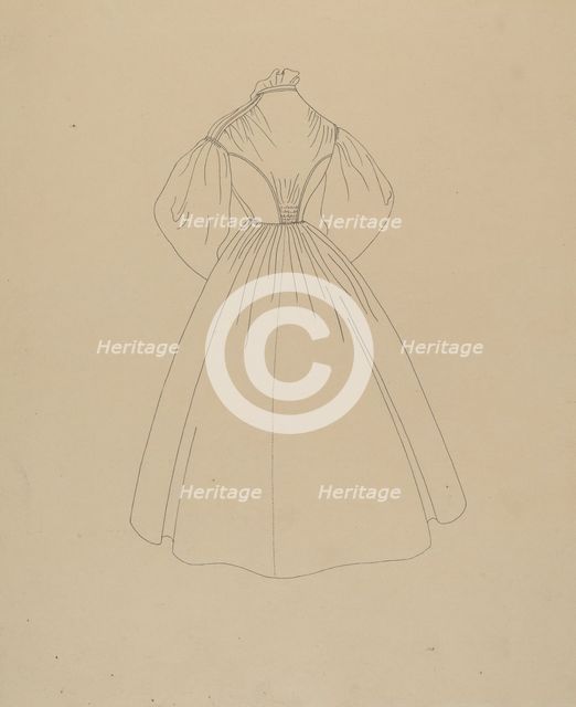 Dress, c. 1937. Creator: Mae A. Clarke.