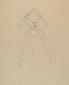 Dress, c. 1937. Creator: Mae A. Clarke